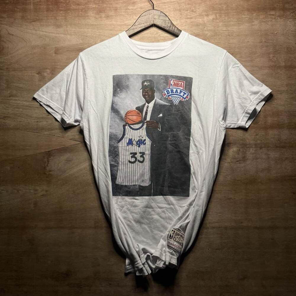 Mitchell & Ness Shaquille O’Neal Orlando Magic NBA Draft Hardwood Classics Tee